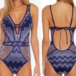 BECCA Mesh One Piece Swimsuit!